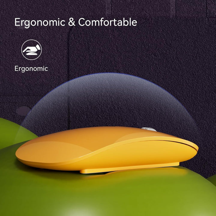 Uiosmuph Bluetooth Maus, Kabellose Maus mit USB-Nano-Empfänger, Tri-Mode (Dual Bluetooth 5.1 + 2.4GH