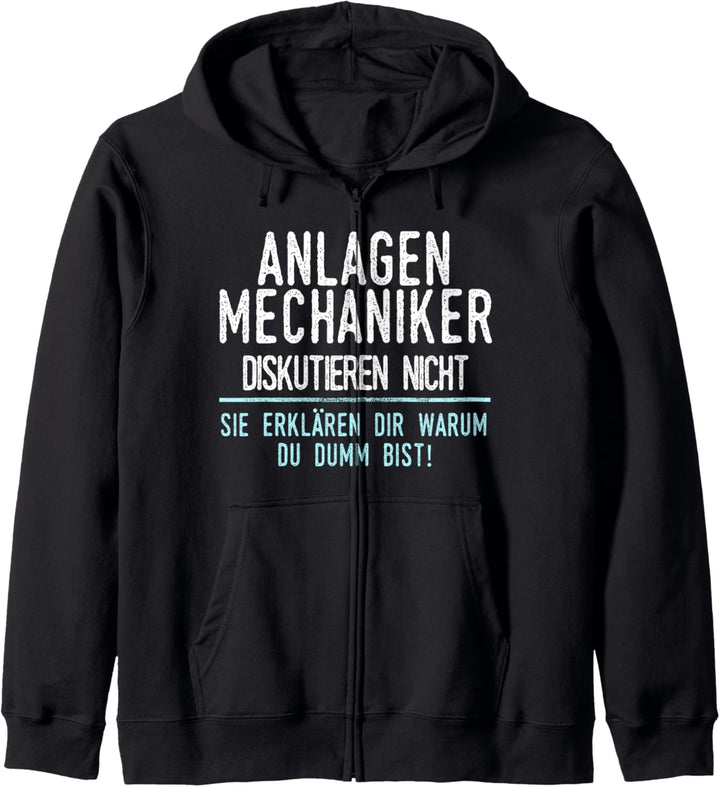 Anlagenmechaniker Geschenk für Arbeitskollegen im Job Kapuzenjacke