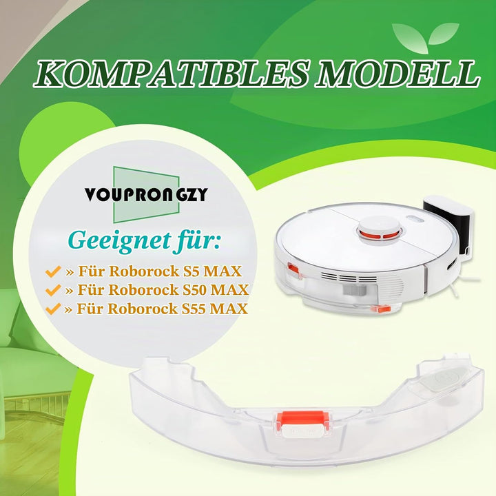 Wassertank für Roborock S5 MAX / S50 MAX / S55 MAX Ersatz Wassertank Staubsauger Staubbox