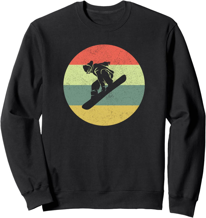 Snowboarder im Retro-Stil Sweatshirt