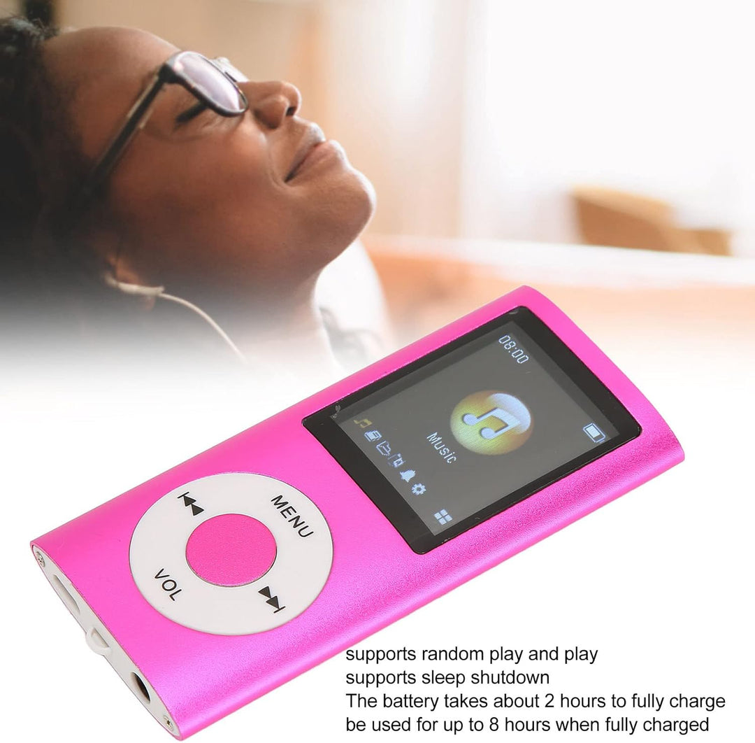 Yctze MP3-Player, Musik-Player mit 1,8-Zoll-LCD-Bildschirm, MP4-Bluetooth-Player, Integriertes Video