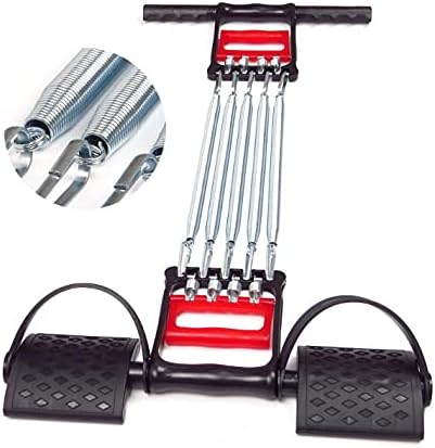 Mehrfunktion Expander Fitness mit Fusspedal für Brust Arm Oberkörper Muskeltraining