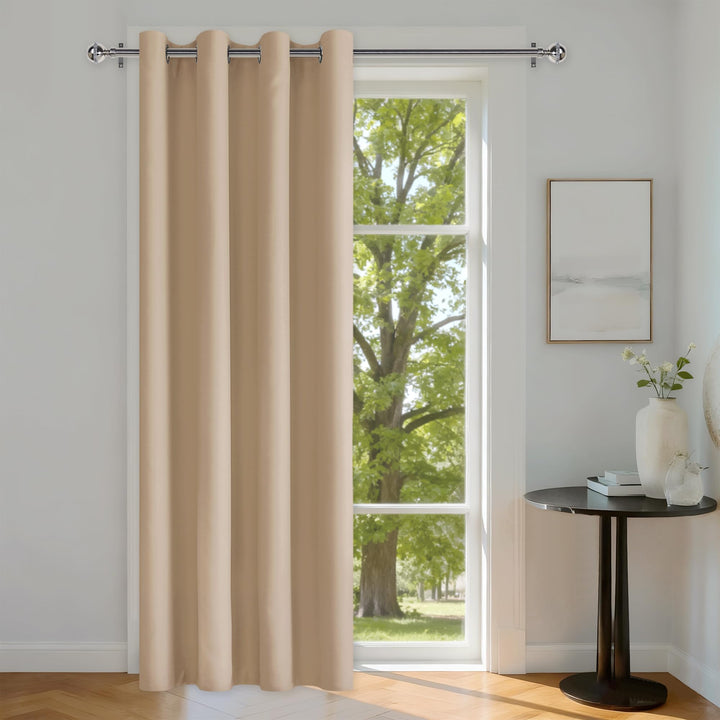 DWCN Thermovorhang Hitzeschutz Türvorhang Blickdicht 1 Stück H210xB132cm Verdunkelungsvorhang Biscot