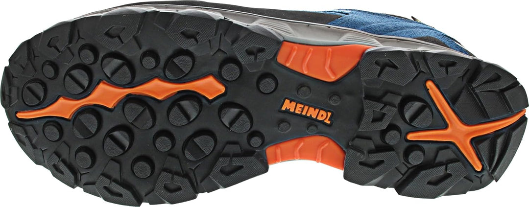 Meindl Herren Anthrazit/R Wanderstiefel 11 UK Blau Orange, 11 UK Blau Orange