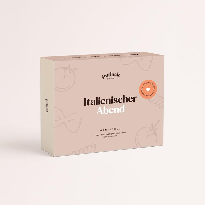 POTLUCK | Italienischer Abend 6er Set | Gewürzmischungen im Keramiktopf | Vegan, glutenfrei und mit