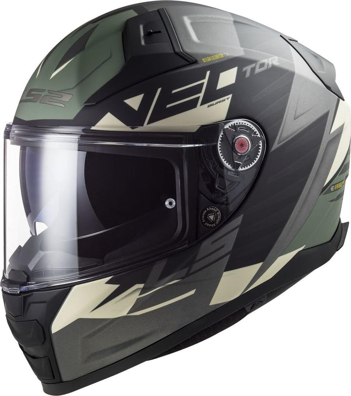 LS2, Integralhelme motorrad VECTOR II Absolute mat black silver, XXS, mat black silver