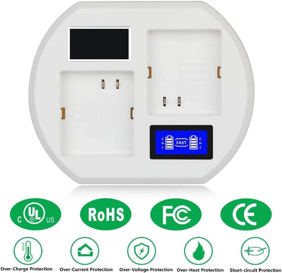 Dpofirs Akkuladestation Akku-Schnellladegerät für ArloSecurity Light, Arlo Pro Smart Home Kameras, A