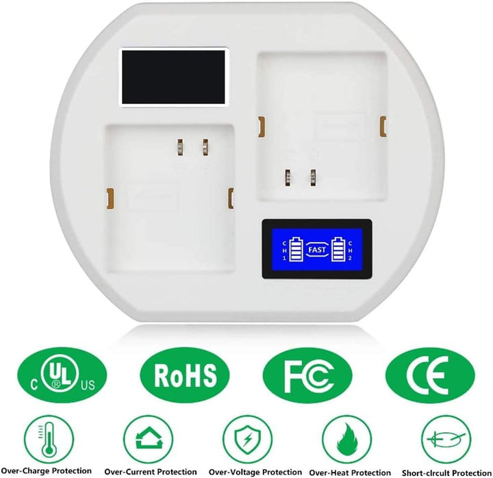 Dpofirs Akkuladestation Akku-Schnellladegerät für ArloSecurity Light, Arlo Pro Smart Home Kameras, A