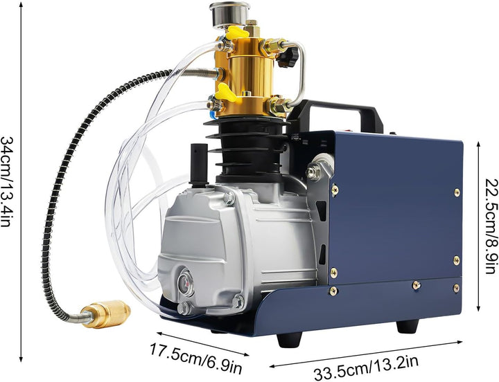 Elektrische Hochdruckluftpumpe 1800W mit Sicherheitsventil und Kupfermotor für Französisches Ventil