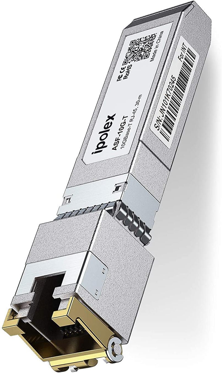 1.25/2.5/5/10G SFP+ RJ45 Copper Transceiver, 10GBase-T RJ-45 SFP+ Module, Compatible for Cisco SFP-1