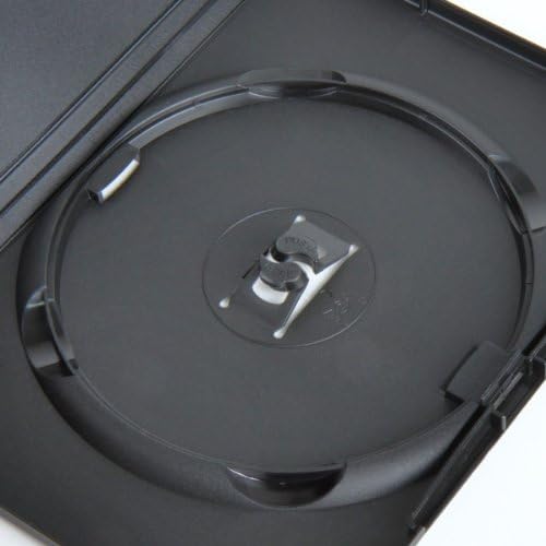 Amaray DVD Hüllen, 15 mm, Maschinen-Pack-Qualität, Schwarz, 100 Stück
