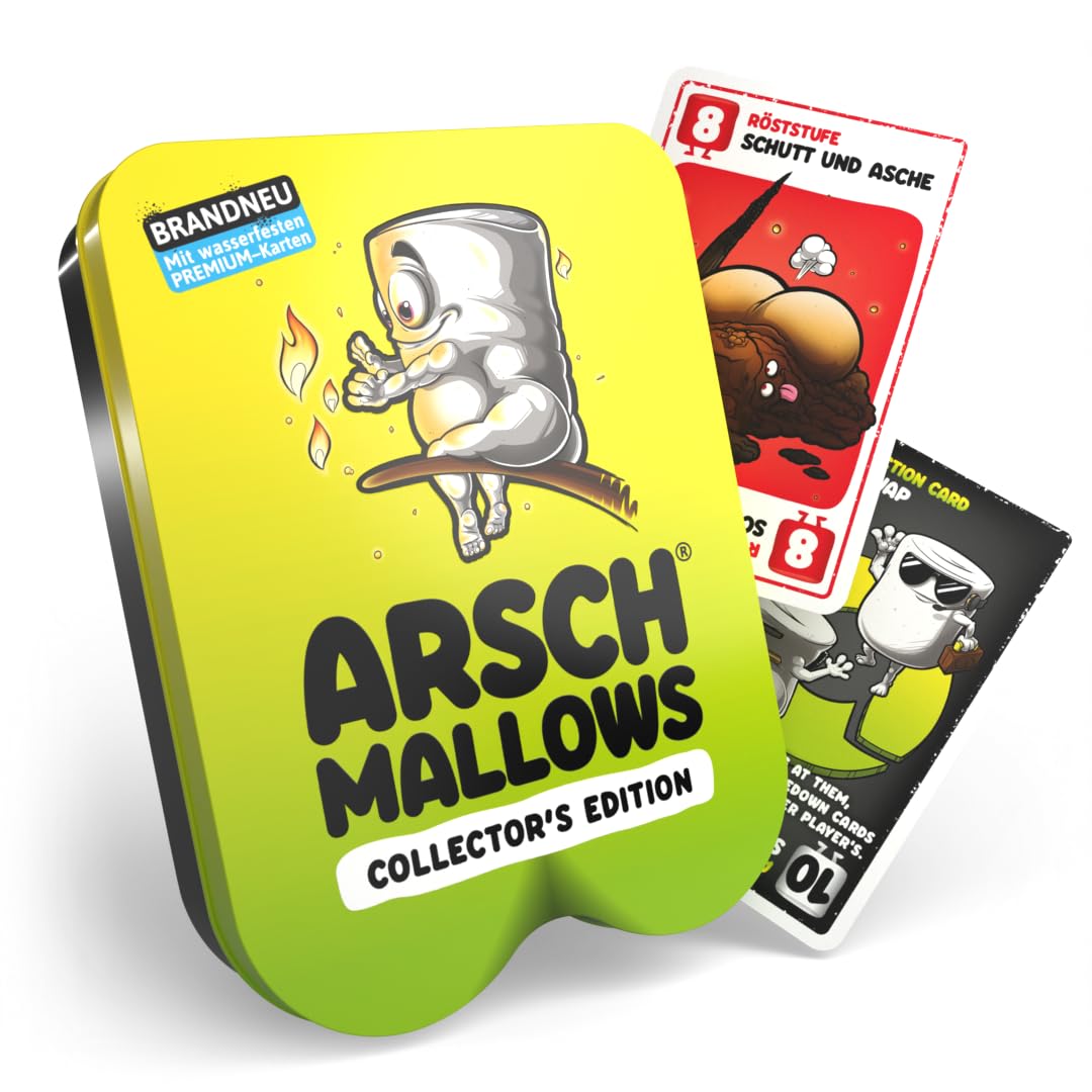 DENKRIESEN ARSCHMALLOWS® Collector's Edition – Weniger frisst mehr. | Wasserfest | Kartenspiel | Ab