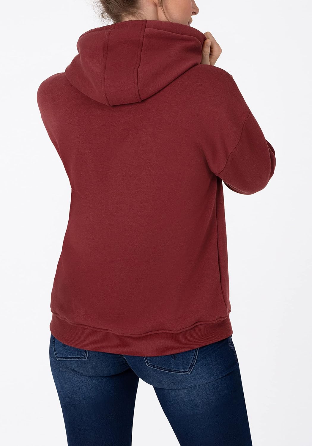 Timezone Damen Sporty Hoodie Kapuzenpullover XS Barolo Red, XS Barolo Red