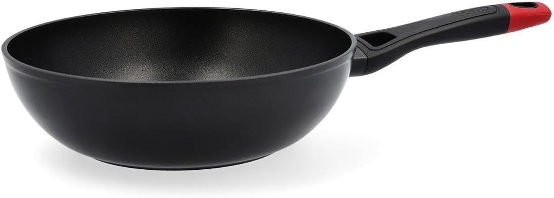 Pyrex OPTIMA + Wok aus geschmiedetem Aluminium, 28 cm