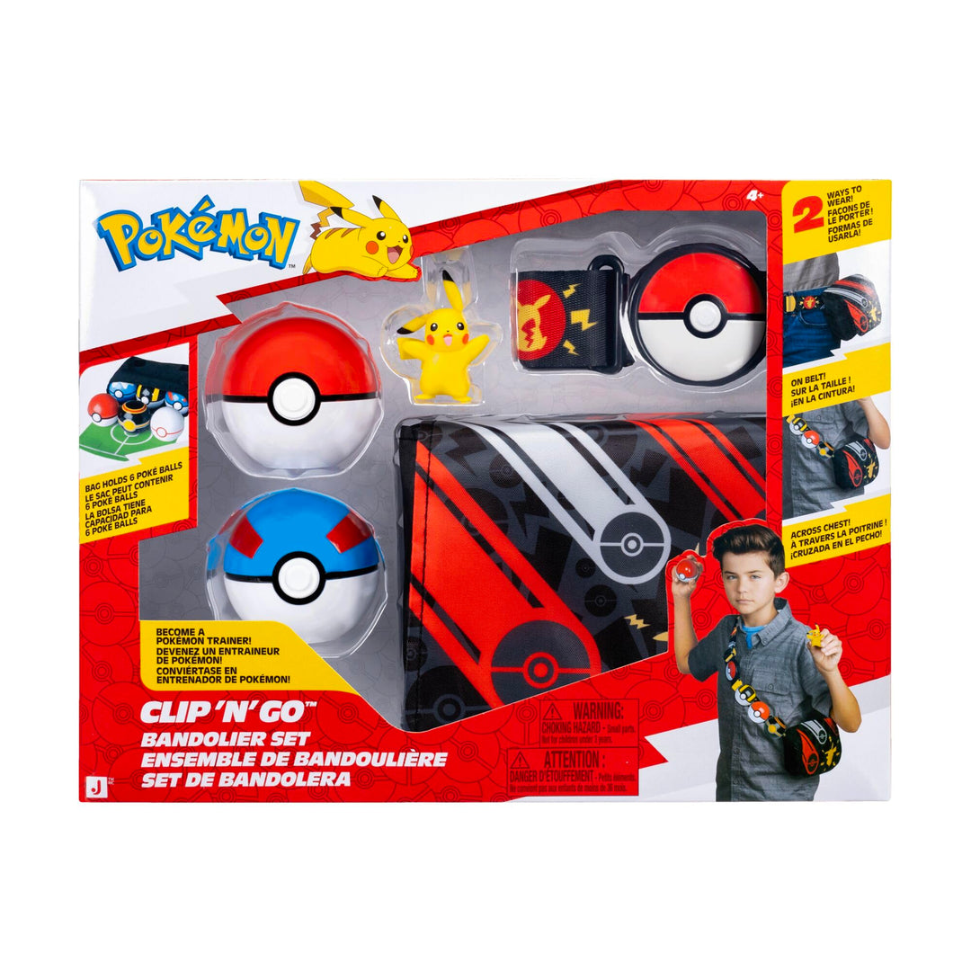 Pokémon PKW4624 - Pikachu Clip ‘N’ Go Bandolier Set