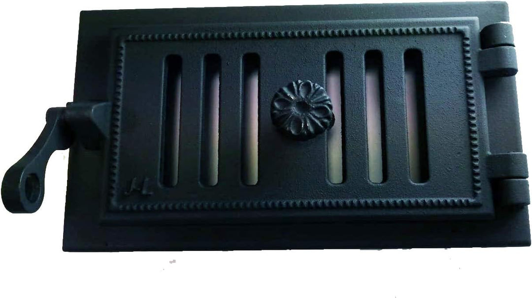 Sellon24® Revisionstür aus Gusseisen 34x19cm Gusseisen Kacheltür Backofentür Schwarz