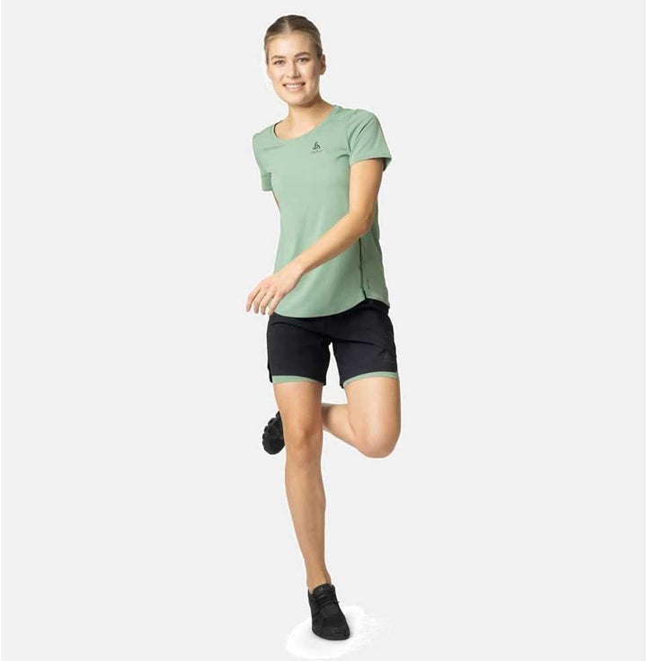 Odlo Damen Zeroweight Chill-tec_313871 Kurzarm Laufshirt S Loden Frost, S Loden Frost