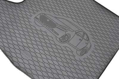 Passgenaue Kofferraumwanne und Gummifussmatten geeignet für Mazda 3 Limousine ab 2019