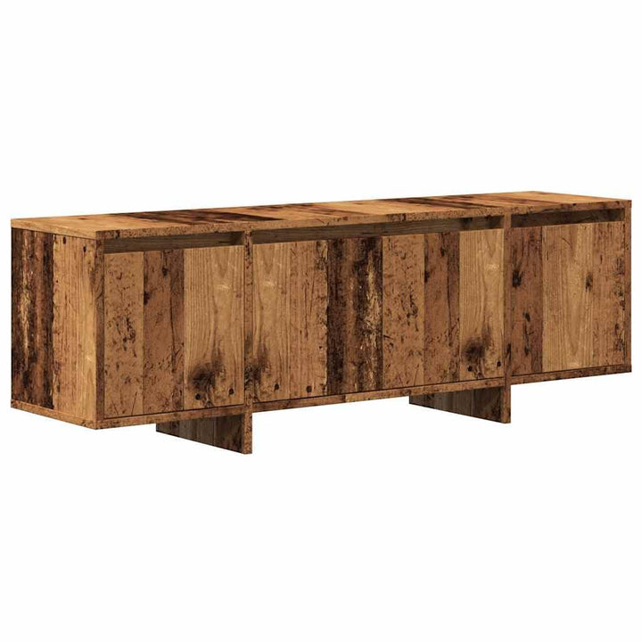 vidaXL TV Schrank, Lowboard für Fernseher, Fernsehtisch mit 4 Türen, Fernsehschrank für Schlafzimmer