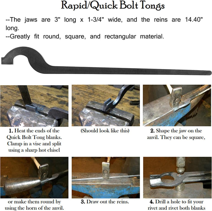 Rapid Zangen Bundle Set Fünf Arten DIY Schmiedzangen mit Nieten, Rapid Bolt Zangen/Flachbackenzangen