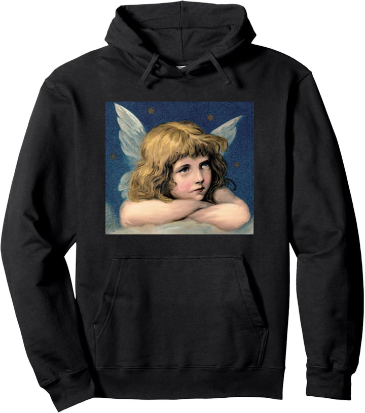 Aesthetic Angel Soft Grunge Teen Girls Women E-Girl Vintage Pullover Hoodie