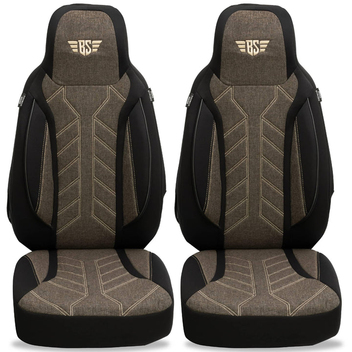 BREMER SITZBEZÜGE Mass Sitzbezüge Schonbezüge für Subaru XV 2 PLKT212 PLKT212 - Schwarz/Braun XV 2,