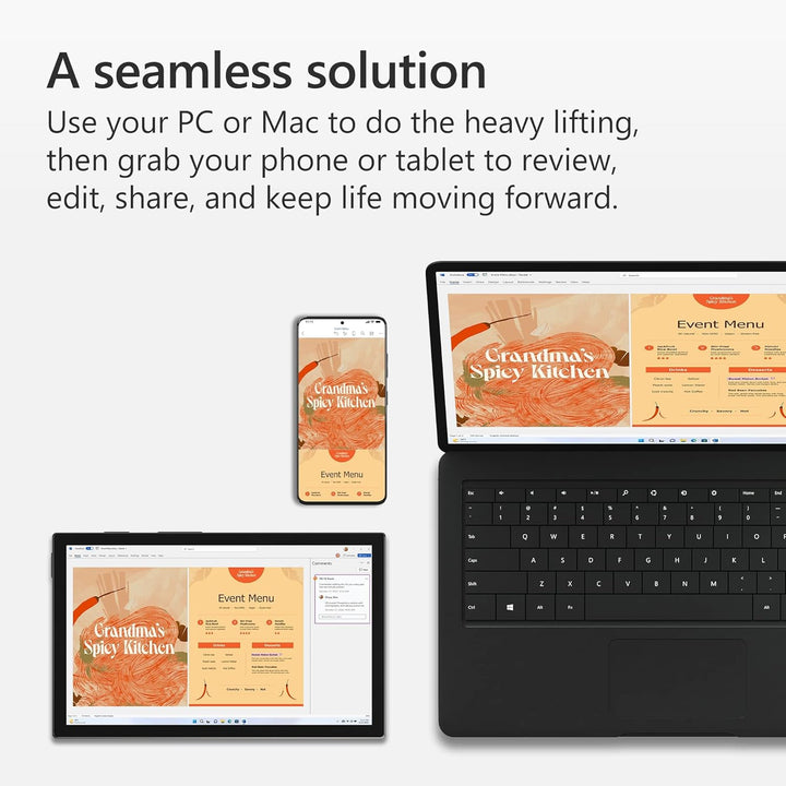 Microsoft 365 Family | Office 365 apps | up to 6 users | 1 year subscription | Multiple PCs/Macs, Ta