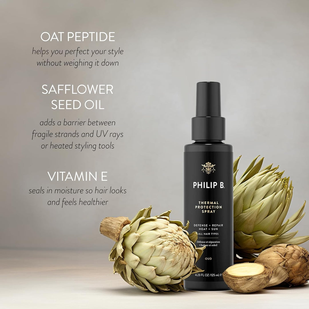 Philip B Oud Royal ThermalProtection Spray, 125 ml Unparfümiert 125 ml (1er Pack), Unparfümiert 125