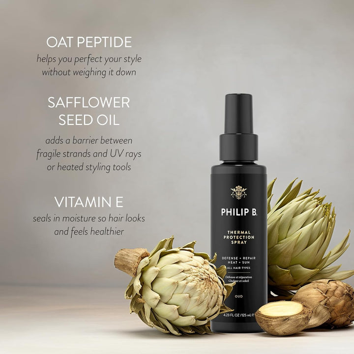 Philip B Oud Royal ThermalProtection Spray, 125 ml Unparfümiert 125 ml (1er Pack), Unparfümiert 125
