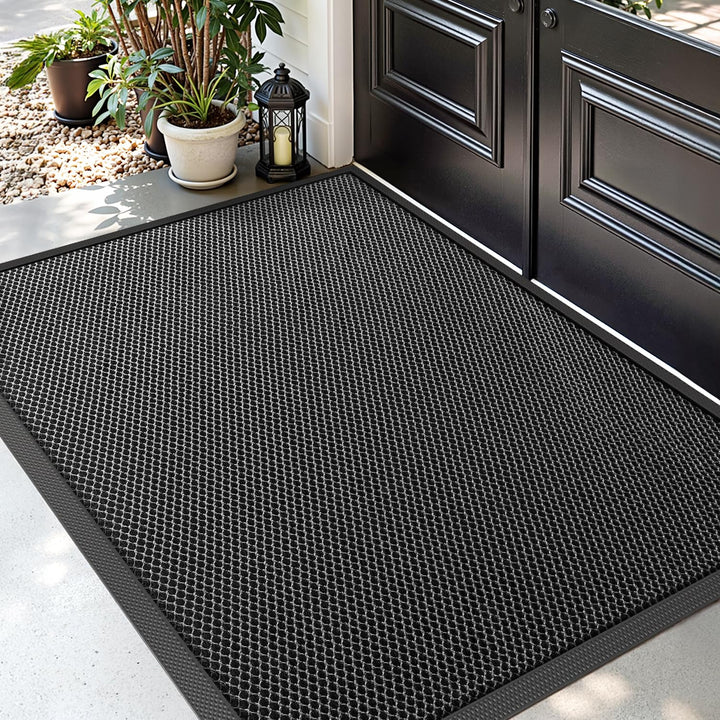 DEXI Fussmatte aussen 90 x 150 cm, extrem rutschfeste Schmutzfangmatte, langlebig Fussabtreter ausse