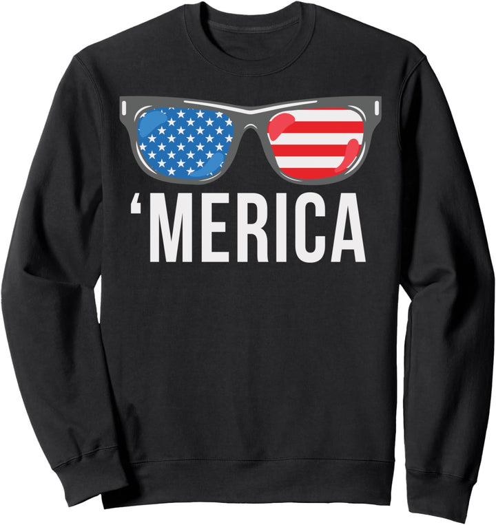 4. JULI Hemd. MERICA American Freedom USA Flaggengeschenk Sweatshirt