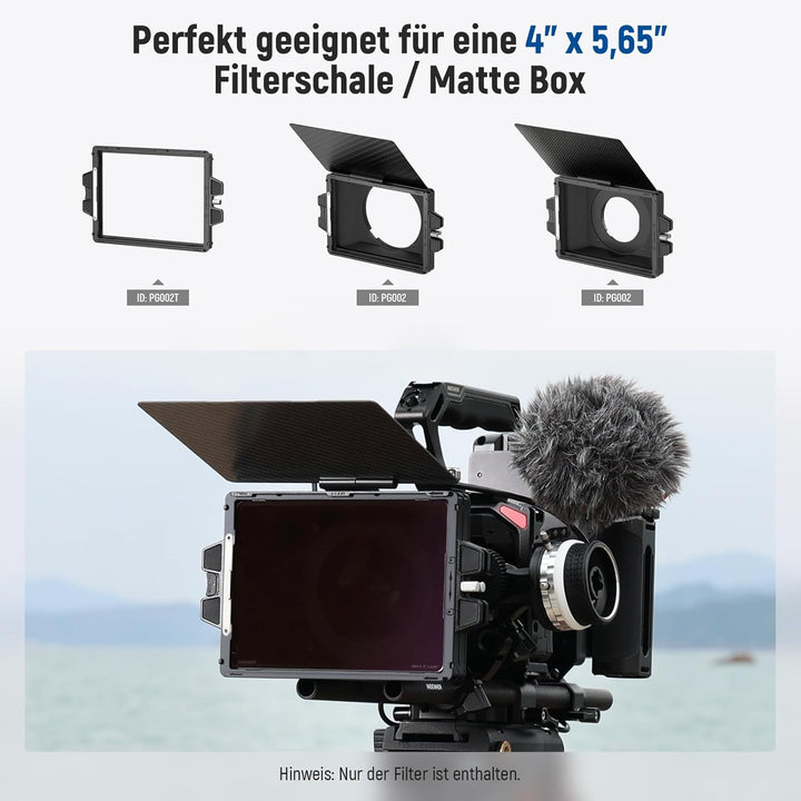 NEEWER ND1,5 (5 Stops) quadratischer ND Filter, 4 x 5,65Zoll, doppelseitiger 30 Multi Nano beschicht
