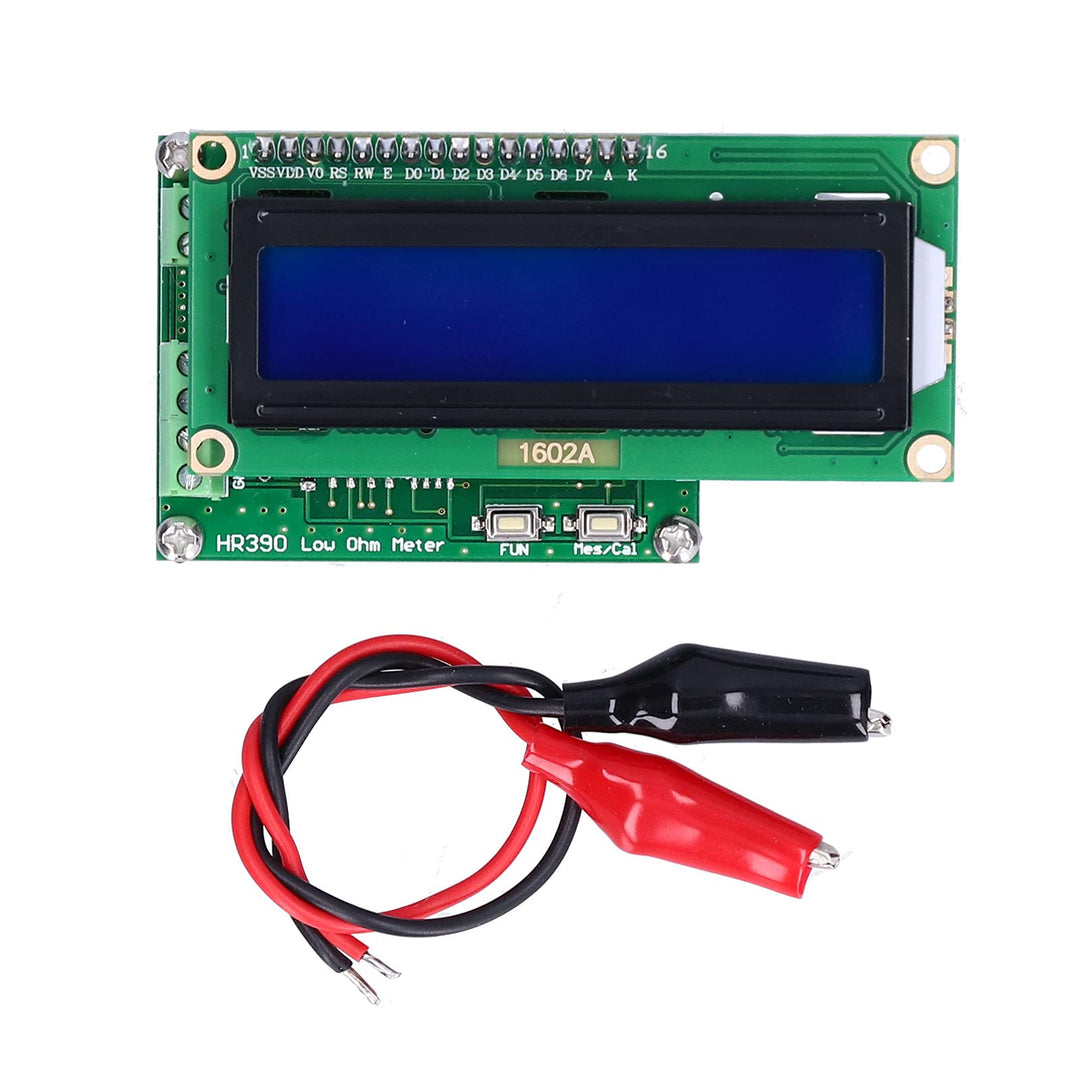 Niederohmiges Ohmmeter, DC 7-12V Milliohm-Meter HR390 Ohm Teater PCB-Milliohm-Meter 10pf ~ 20000uf K