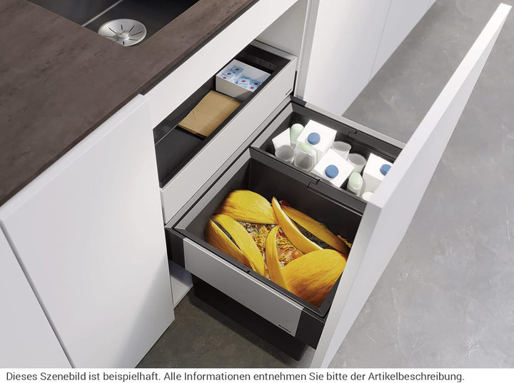 BLANCO 526208 SELECT II 60/2 Orga 60 cm Unterschrank - Mit Organisationsschublade 2 Eimer Version