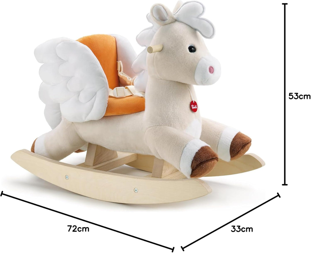 Baby Pegaso Rutschpferd | Plüsch-Schaukelspielzeug | Trudi | 33x53x72cm | XXL | Rocking Animals | Mo