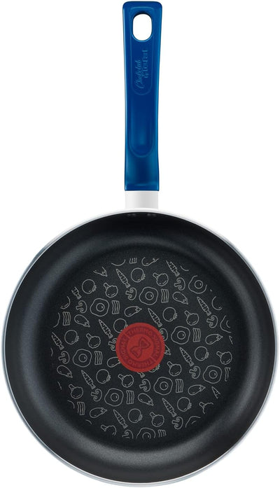 Tefal G80504 Chefclub Bratpfanne 24 cm | Titanium Antihaftversiegelung | Thermo-Signal Temperaturanz