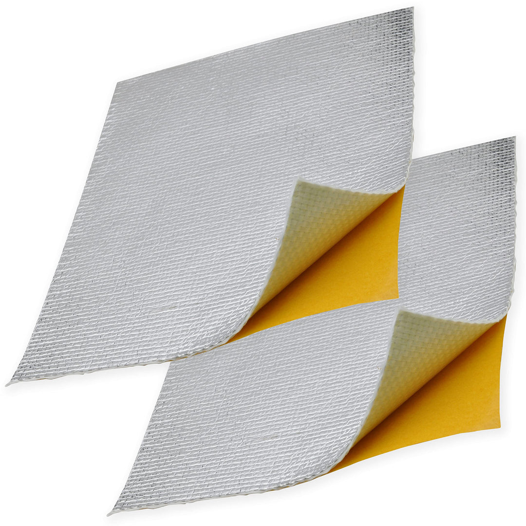 Easyboost Selbstklebender Hitzeschutz Verkleidung 25x20cm Aluminiumbeschichteter Auspuff Endschalldä
