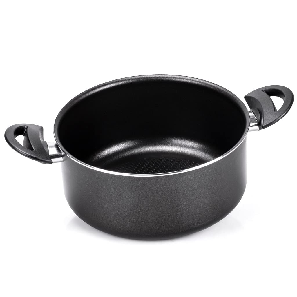 Moneta Gea Kochtopf mit 2 Griffen, 24 cm, Aluminium, 100% recycelt, für jede Kochplatte inklusive In