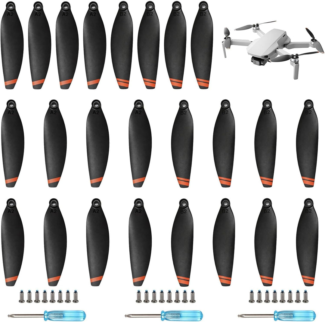 24 Pcs Propeller für DJI Mini 4K, Mini 2 SE/ 2/ SE Ersatzpropeller Set 4726FM Geräuscharm Luftschrau