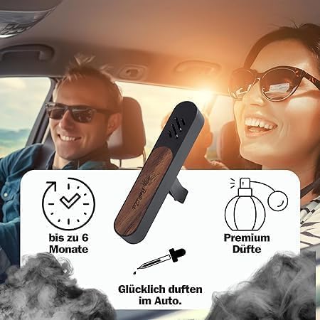 BaRiZzi Autoparfüm I Neuwagenduft I Auto Lufterfrischer I Car Diffuser I Car Perfume (Erdbeere, Schw