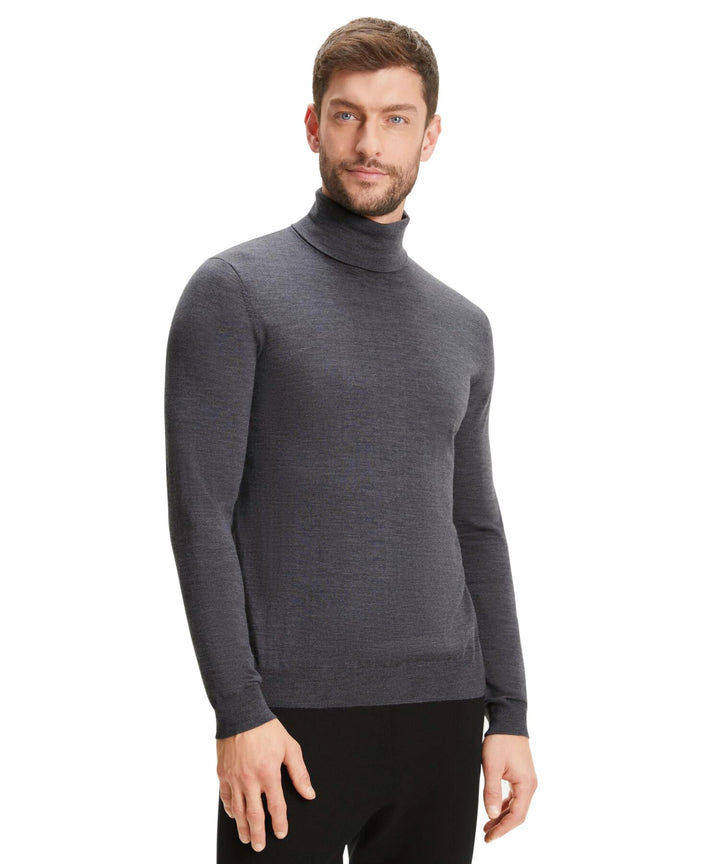 FALKE Herren Basic Roll Neck Rollkragen Pullover elegant klassisch für Business und Freizeit mit Rol