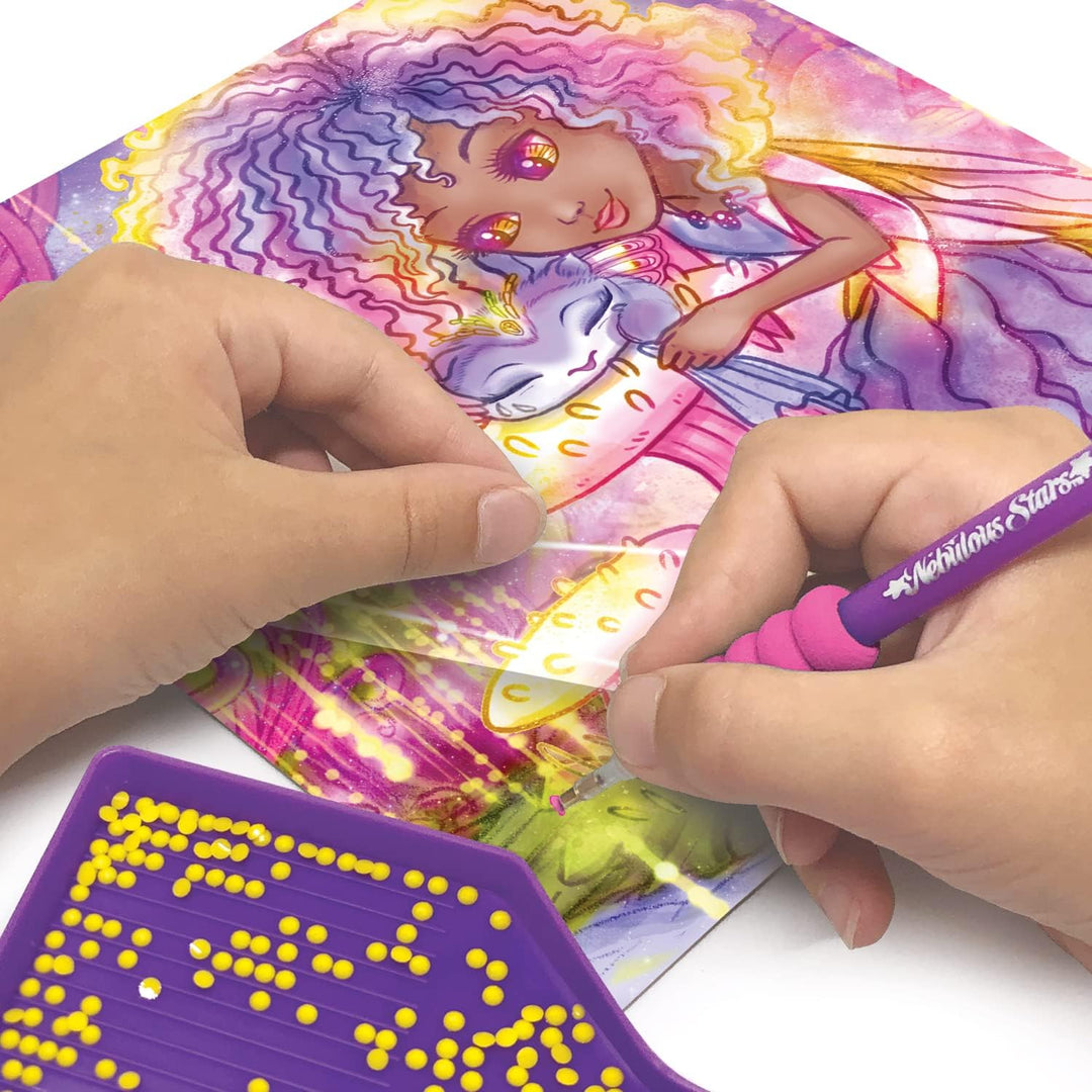 Nebulous Stars Kreativset Schreibwaren Deluxe Set, Strass nach Zahlen, ab 7 Jahre