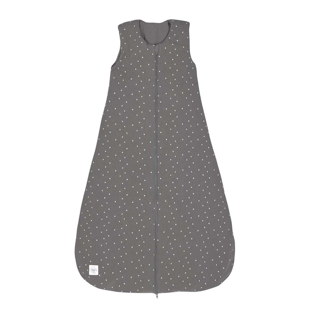 LÄSSIG Baby Ganzjahres Schlafsack ohne Ärmel unisex/Sleeping Bag Interlock Spots anthracite, Grösse