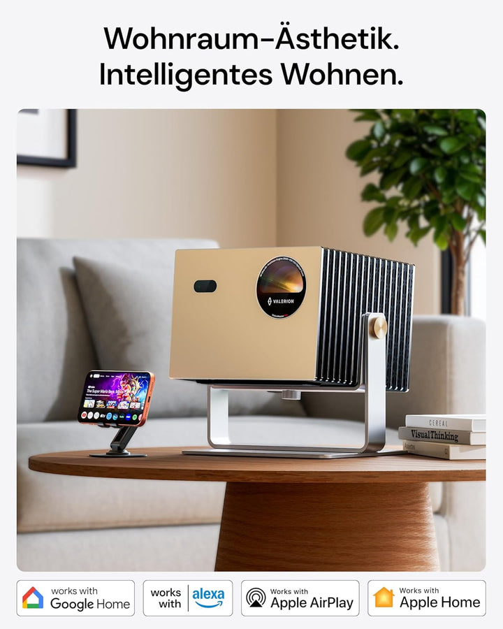 VisionMaster Pro Triple Laser Beamer 4K, 2500 ISO Lumen, 15000:1 Kontrast, 0,9-1,5X Optischer Zoom,