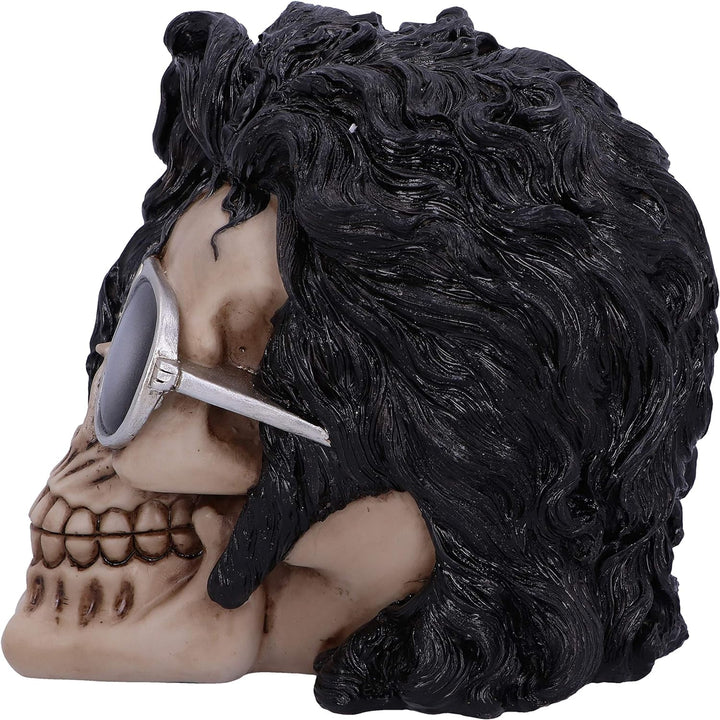Nemesis Now Bad Michael Jackson King of Pop inspirierter Totenkopf, Schwarz, 16.5cm