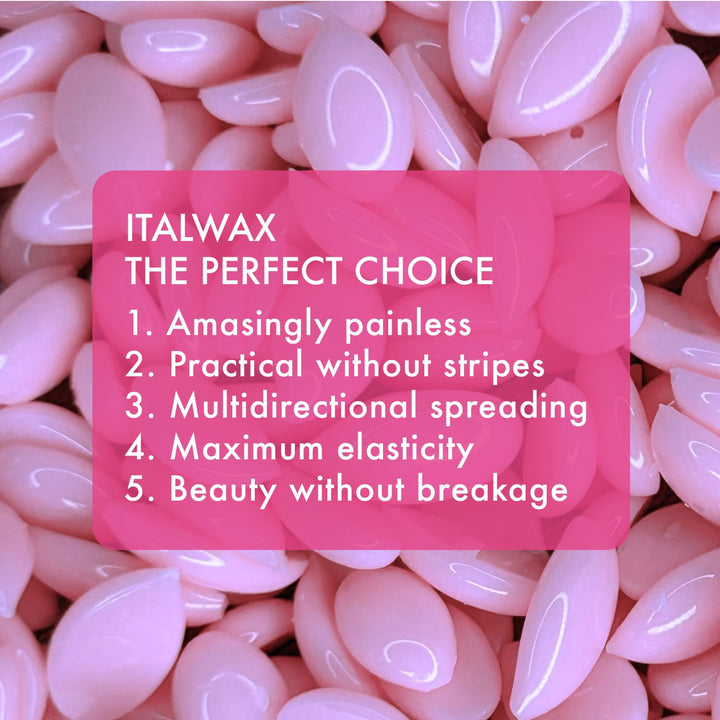 Italwax Face Selfie - 500g - Empfindliches Hartwachs für das Gesicht mit Ölkomplex - Perfekt für das