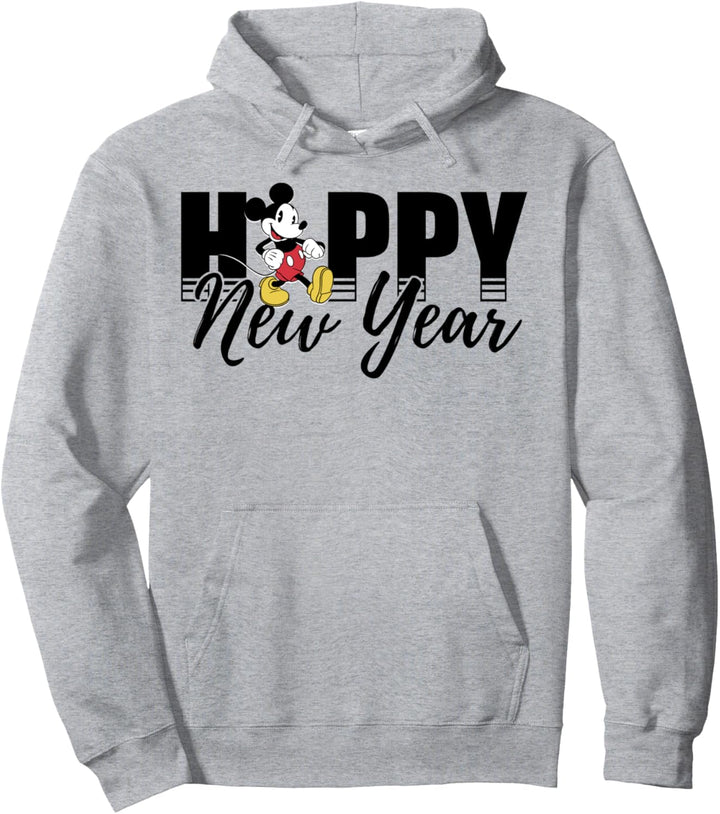 Disney Mickey And Friends New Year Simple Mickey Text Pullover Hoodie