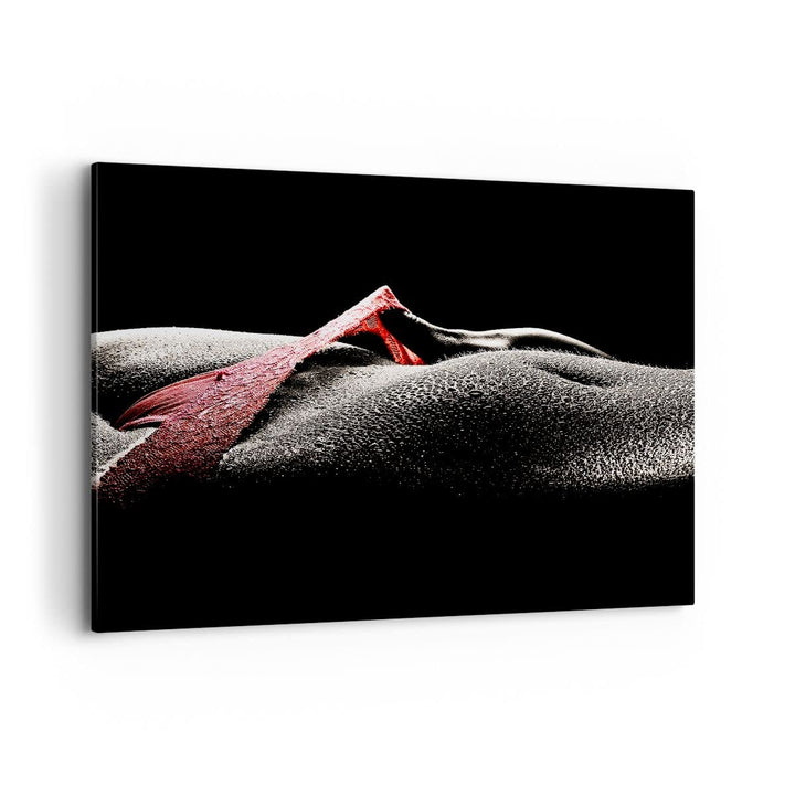 Bilder auf Leinwand 100x70cm Leinwandbild Körper weibliches Modell Wassertropfen Gross Wanddeko Bild
