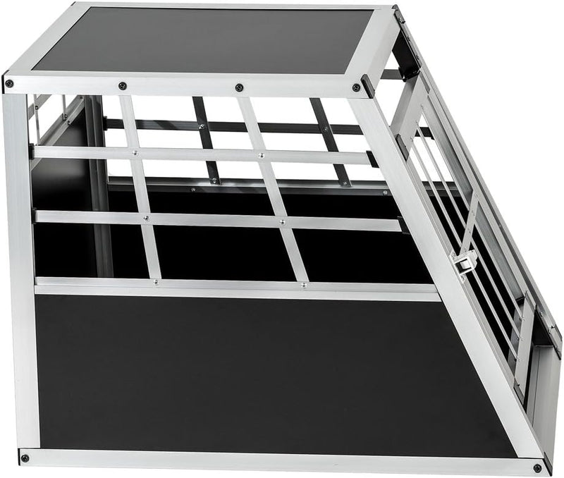 tectake® Alu Hundetransportbox -Diverse Grössen- (Single klein)