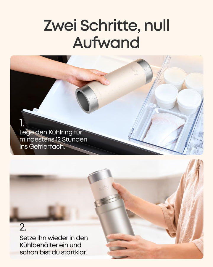 ANKER eufy Tragbarer Muttermilchkühler E10, 600ml, Edelstahl, BPA‑frei